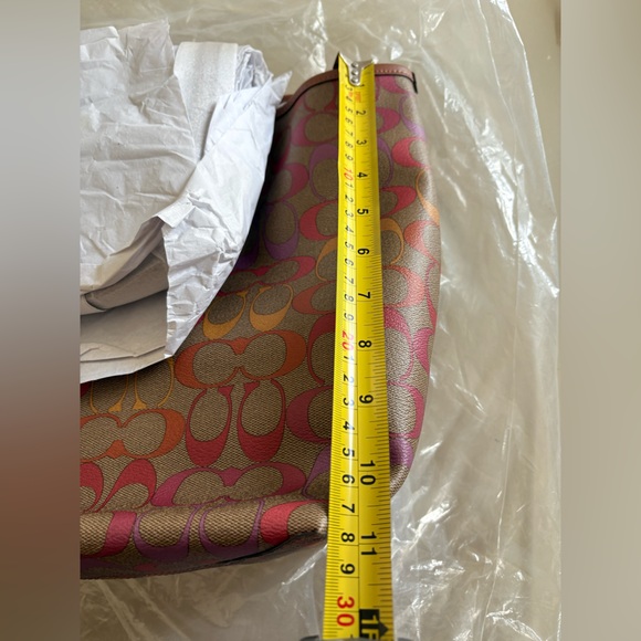 NWT RARE Coach City Tote in Rainbow Signature Canvas, style number C1316 - Picture 6 of 7